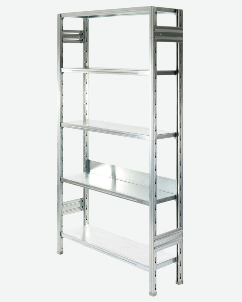 Sistema Milano – Galvanized Shelving**