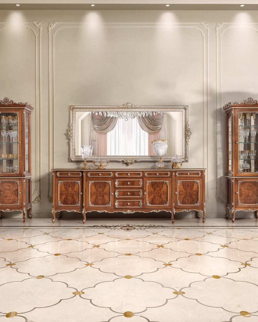 Timeless Noble Etiquette Grand Wall Mirror – Italian Baroque Luxury*