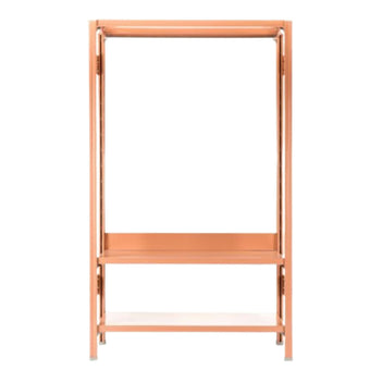 Forest Industrial Wardrobe – Streamlined Storage with Sculptural Presence