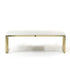 FLEX Low Table – Brass & Wood Minimalist Sculpture**