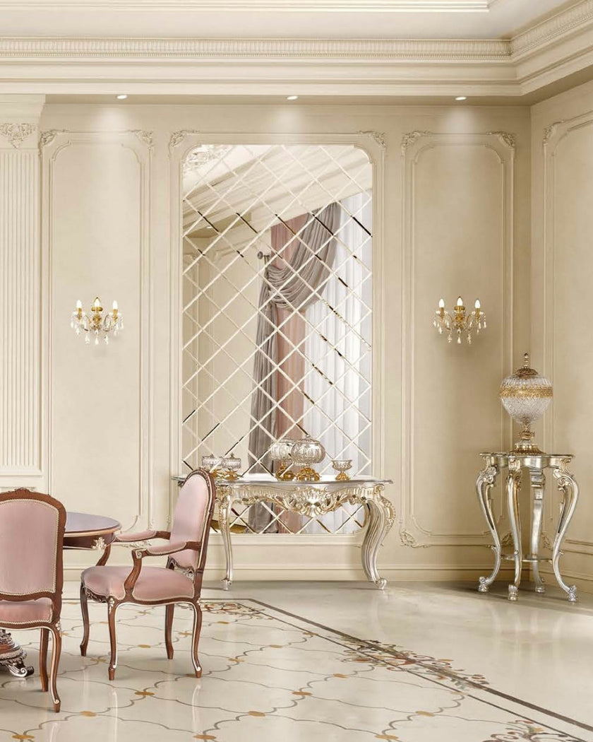 Timeless Noble Etiquette Silver Console Table*