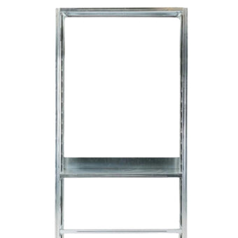 Galvanized Steel Clothing Display Shelf
