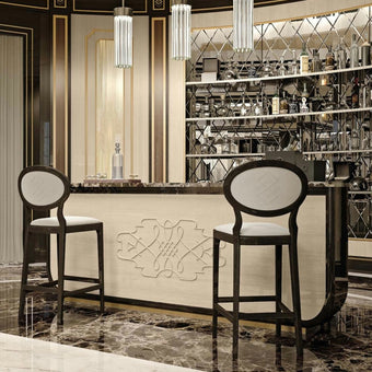 Eclectic Contemporary Roundy Bar Stool*