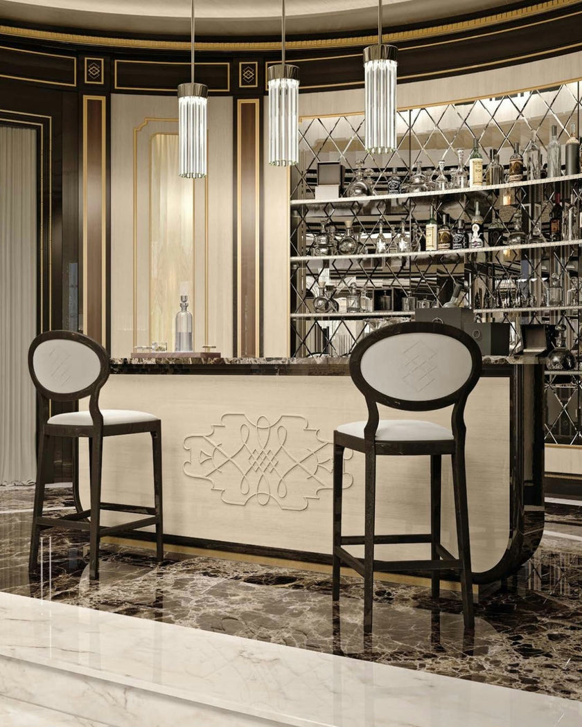 Eclectic Contemporary Roundy Bar Stool*