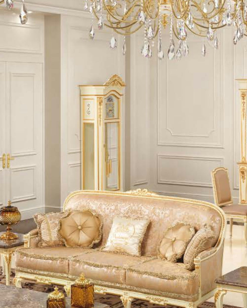 Heritage Imperial Grandfather Clock in Ivory and Gold*