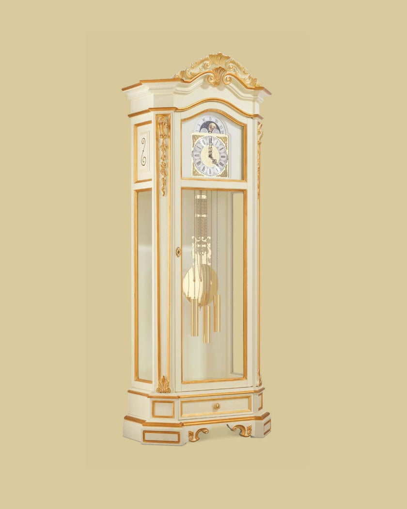 Heritage Imperial Grandfather Clock in Ivory and Gold*