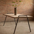 Strato Table – Laminated Beech and Powder-Coated Steel**