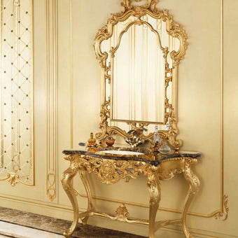 Heritage Shaped Baroque Gilded Wall Mirror*