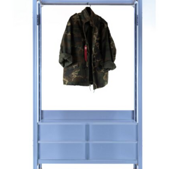 Metal Wardrobe with Drawers