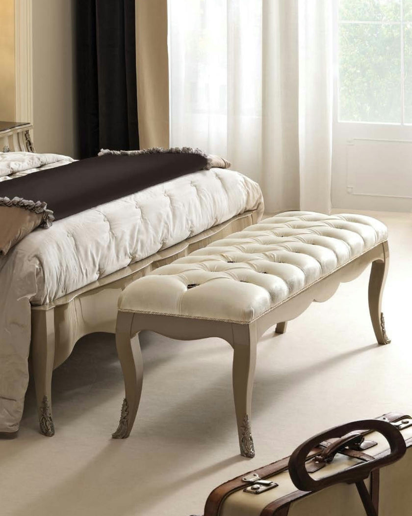 Prestige Rococo Inspired Contemporary Bed Bench*