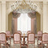 Eclectic Palazzo Dining Without Armrest in Blush Velvet*