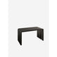Runway Bench – Minimalist Sculptural Design in Black Powder-Coated Steel**