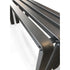 Runway Bench – Minimalist Sculptural Design in Black Powder-Coated Steel**
