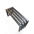 Runway Bench – Minimalist Sculptural Design in Black Powder-Coated Steel**