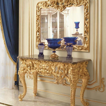 Heritage Royal Gilded Console with Rococo Detailing*