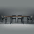 Cross Console Table – Walnut Finish with Sculptural X-Base Design
