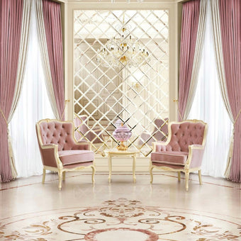 Timeless Aurora Charm Armchair with Gold Leaf Accent*