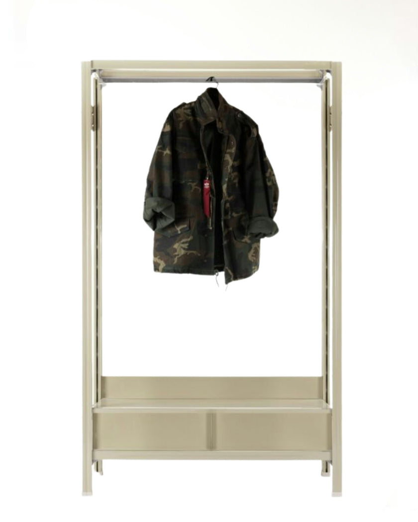 Sleek Storage with Garment Display