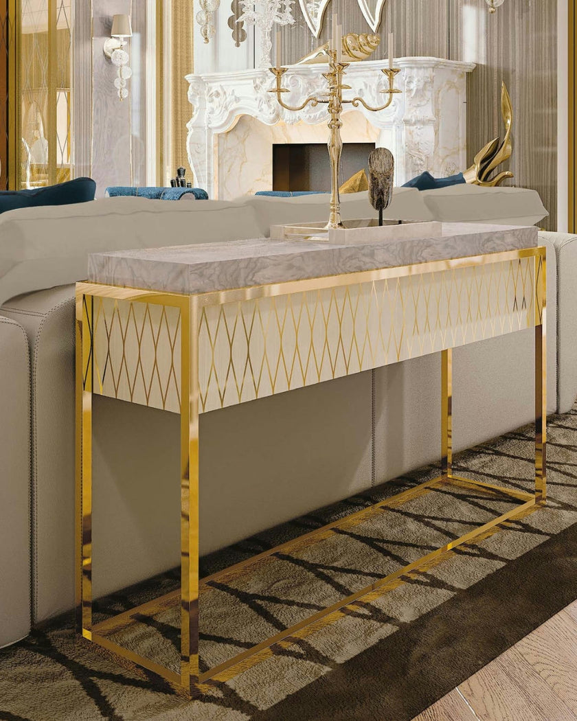 Eclectic Prism Contemporary Console