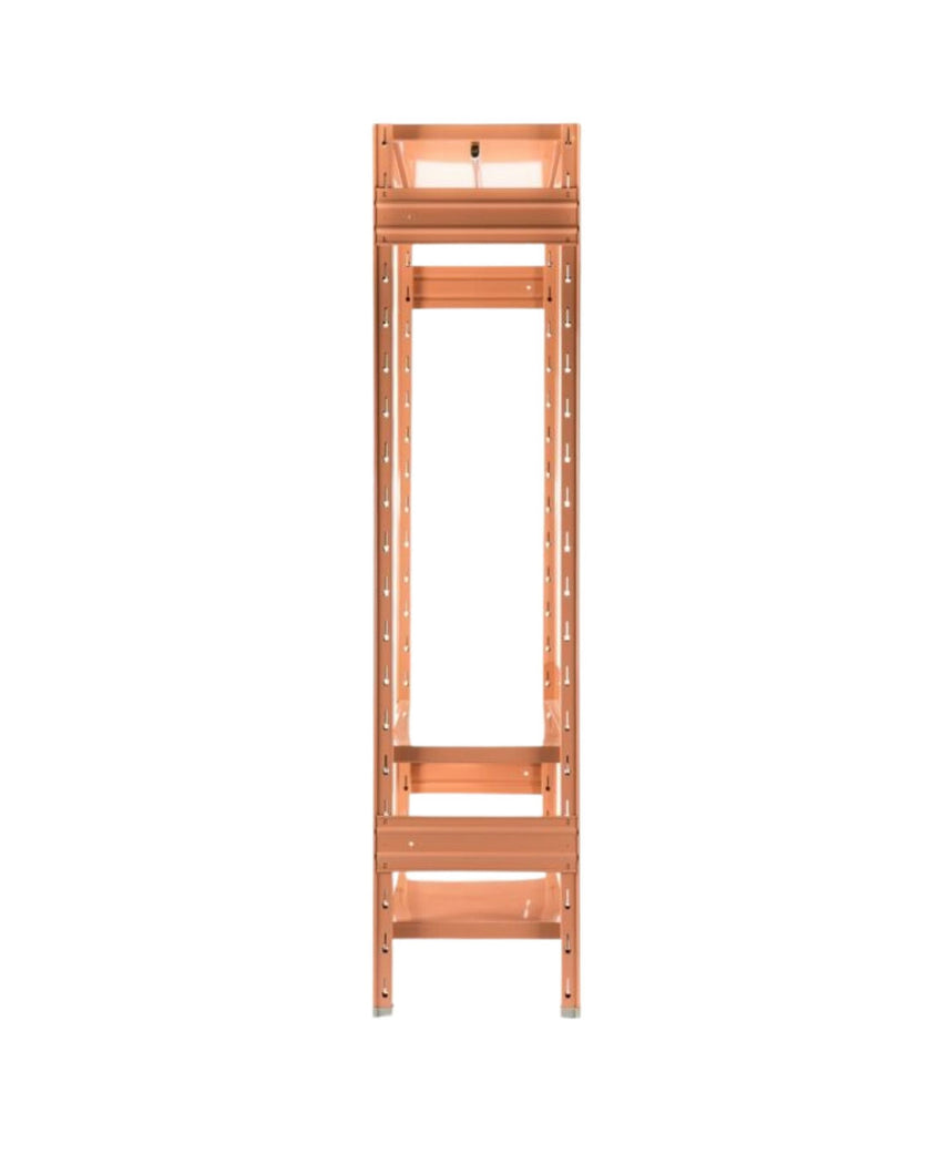 Forest Industrial Wardrobe – Streamlined Storage with Sculptural Presence