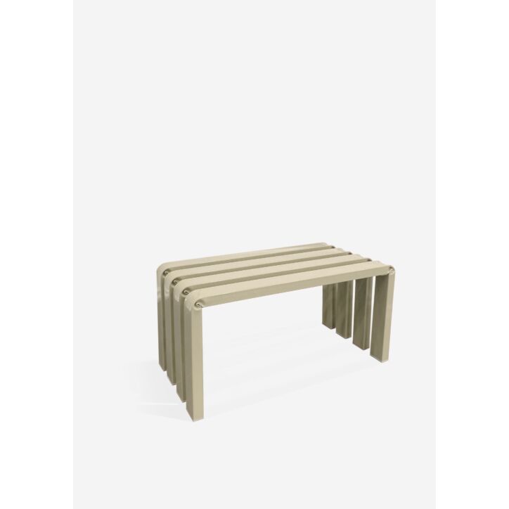 Runway Bench – Minimalist Sculptural Design in Black Powder-Coated Steel**