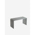 Runway Bench – Minimalist Sculptural Design in Black Powder-Coated Steel**