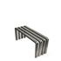 Runway Bench – Minimalist Sculptural Design in Black Powder-Coated Steel**