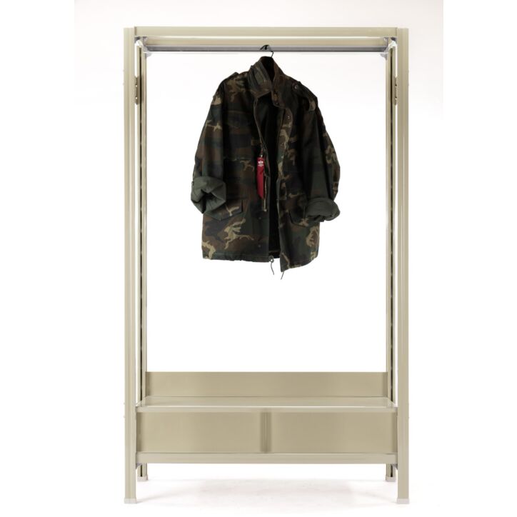 Sleek Storage with Garment Display