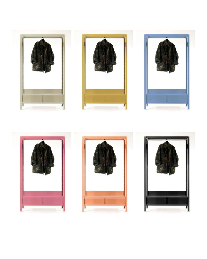 Sleek Storage with Garment Display
