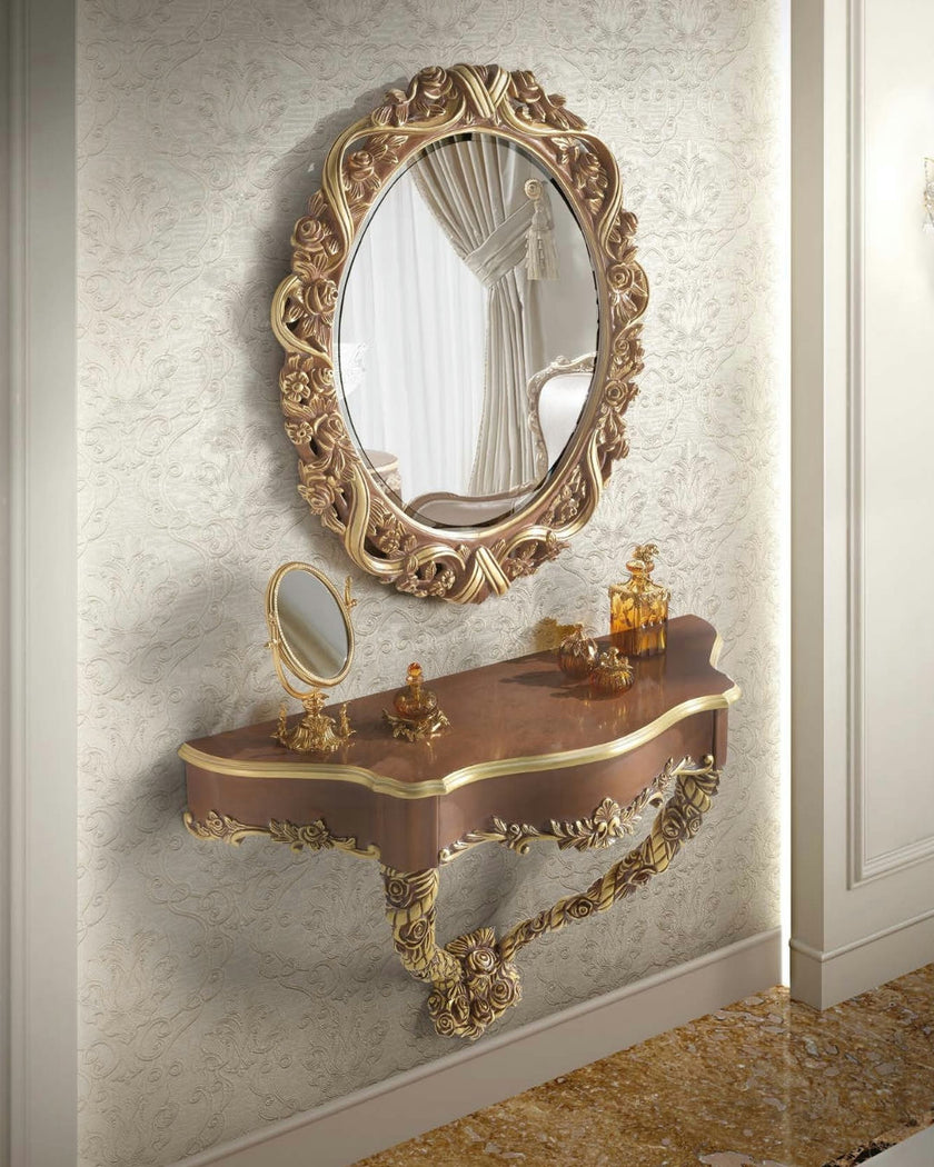 Golden Ribbon Mirror – Italian Elegance with a Gilded Touch*