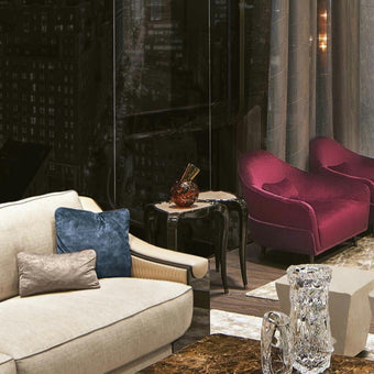 Eclectic Sapphire Elegance Side Table*